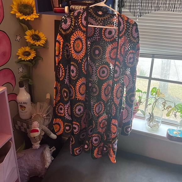 70's psychedelic fucking awesome cardigan - Picture 2 of 4